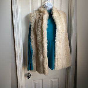 Faux Fur Cream Vest